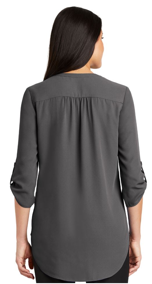 Ladies 3/4-Sleeve Tunic Blouse SMLW701